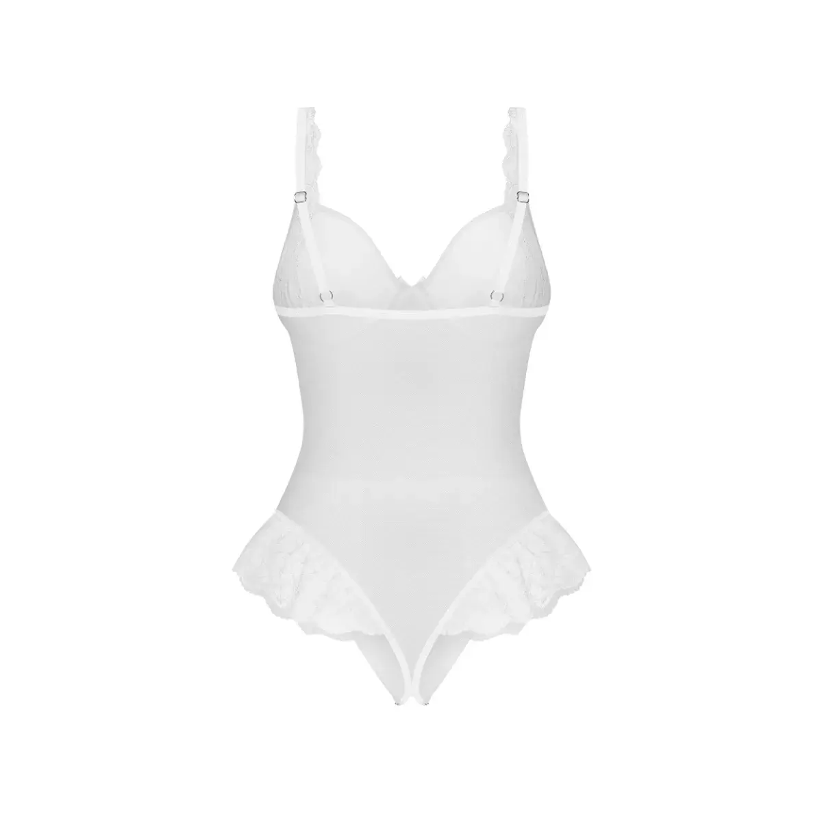 Боді white Weddya crotchless teddy Obsessive