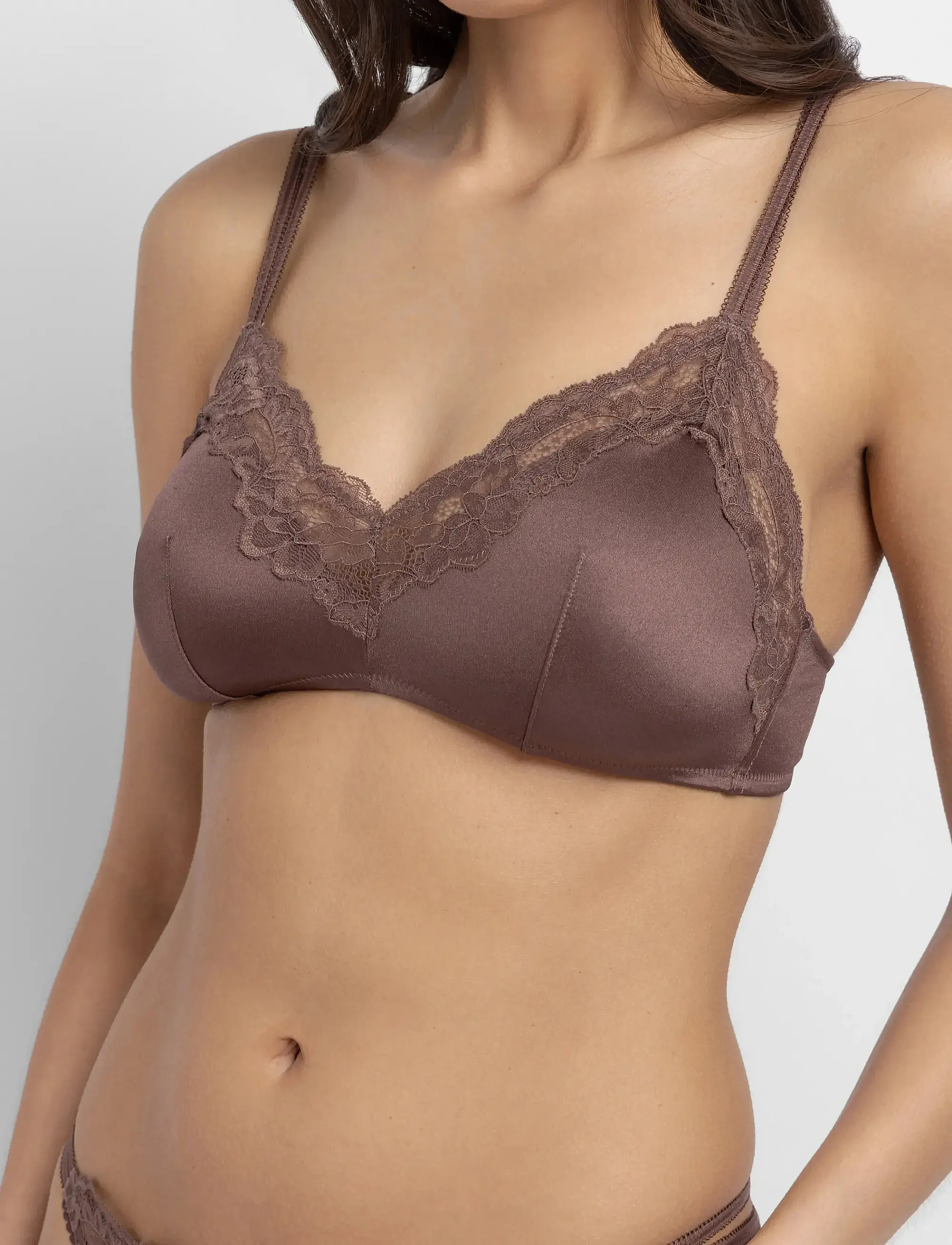 Бюстгальтер Origins-shiny micro brown FXBR0071MI127 Dorina