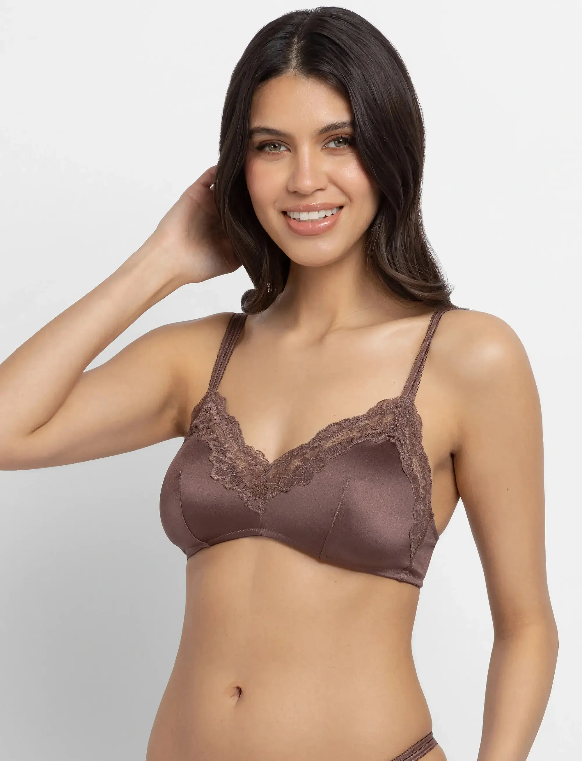 Бюстгальтер Origins-shiny micro brown FXBR0071MI127 Dorina