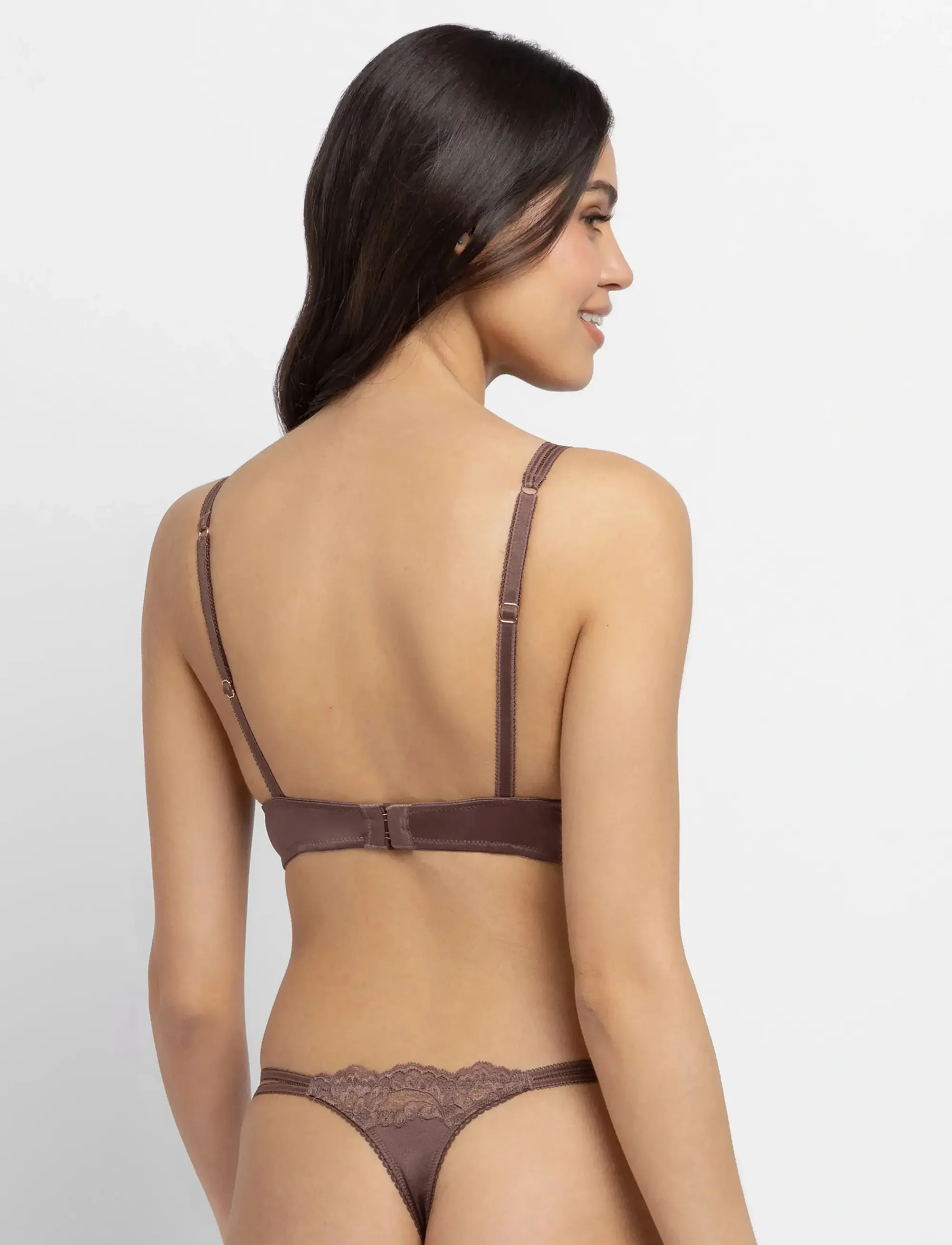 Бюстгальтер Origins-shiny micro brown FXPG0053MI127 Dorina