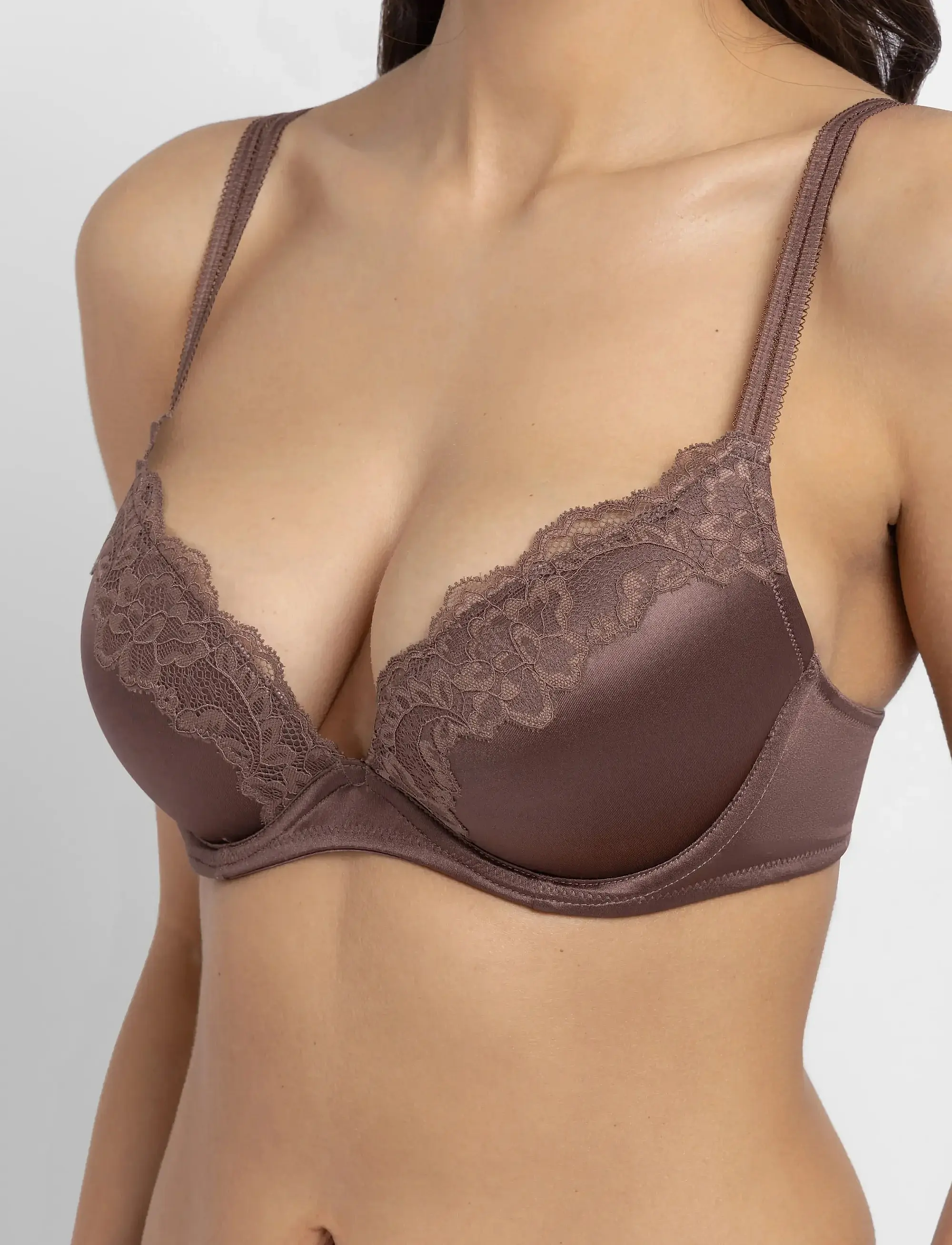 Бюстгальтер Origins-shiny micro brown FXPG0053MI127 Dorina