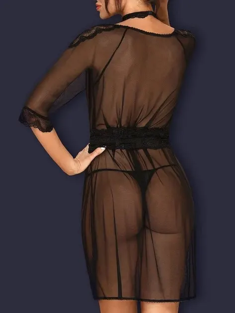 Халат black Lucita peignoir Obsessive