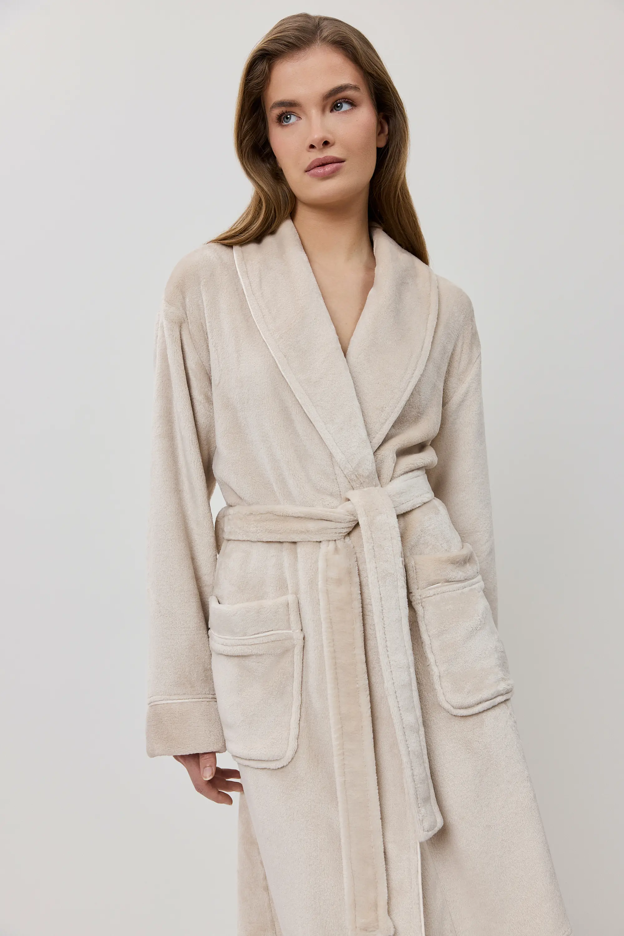 Халат Eva bathrobe beige Aruelle