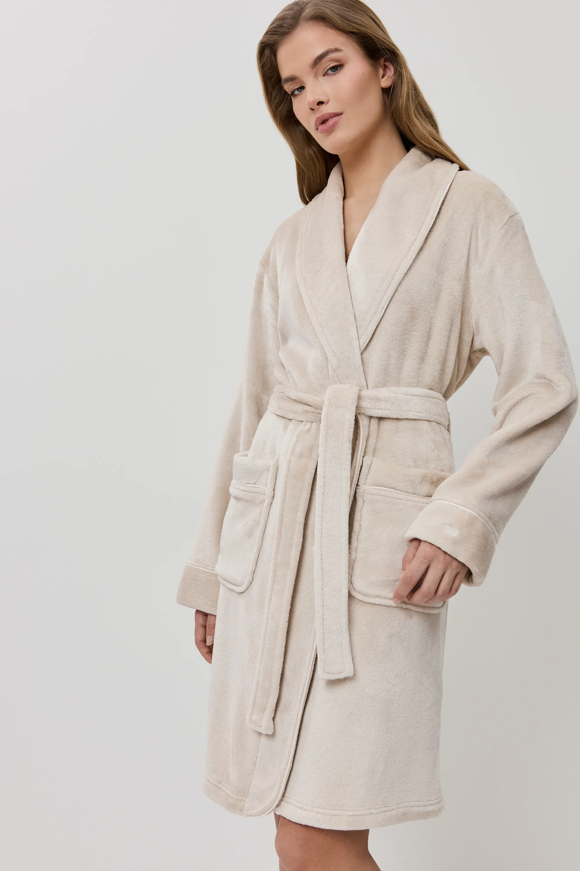 Халат Eva bathrobe beige Aruelle
