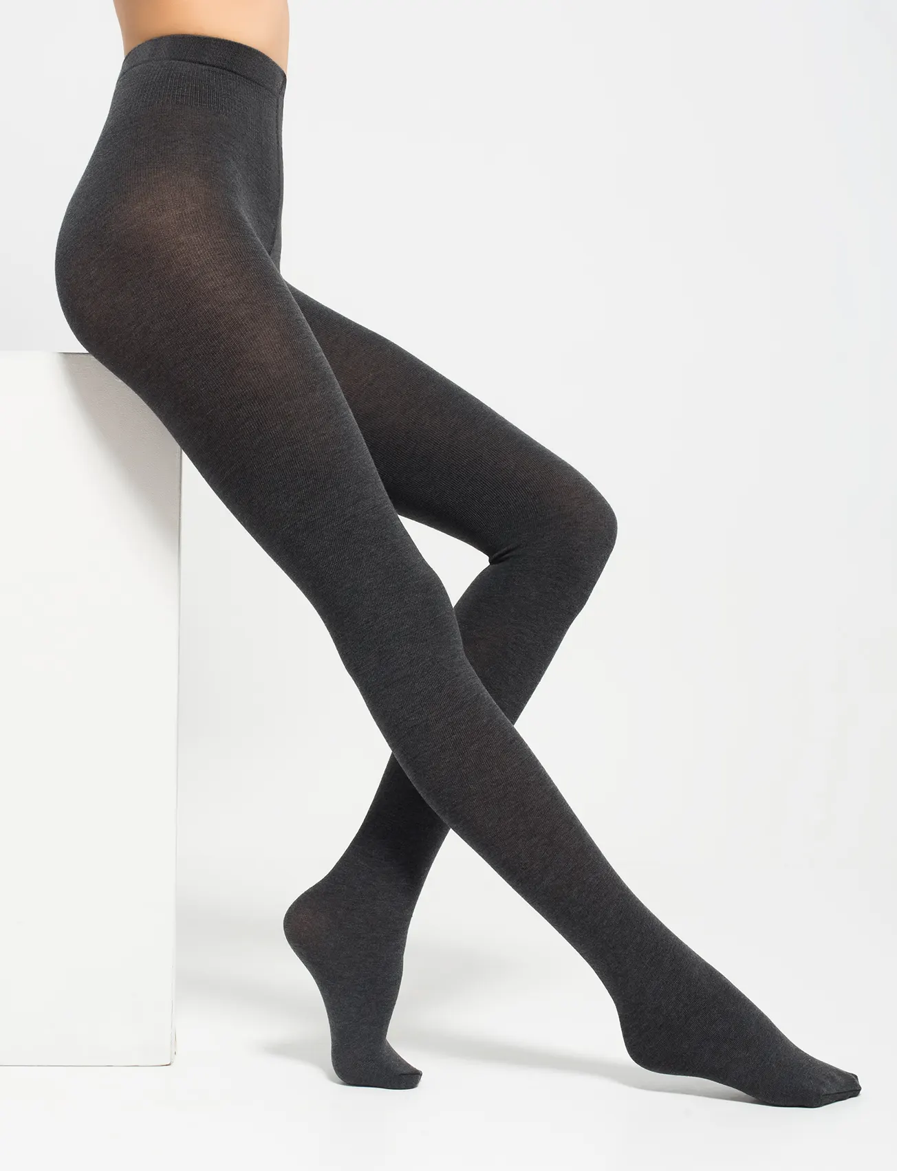 Колготки Cotton 110 antracite melange 602