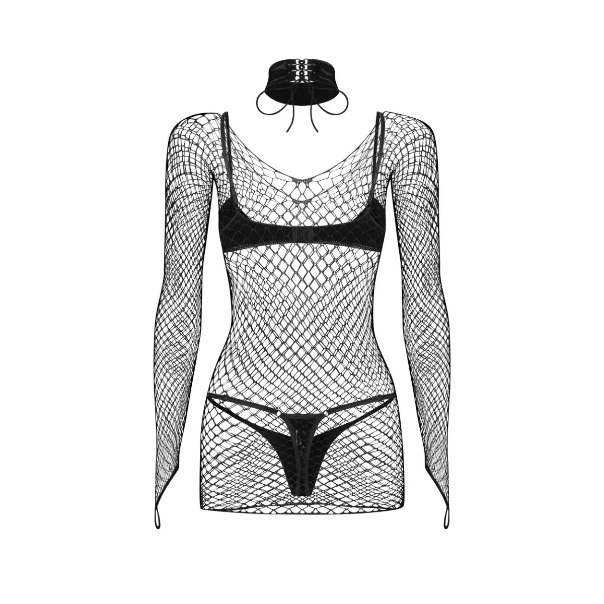Комплект black Sashalla 4-pcs set Obsessive