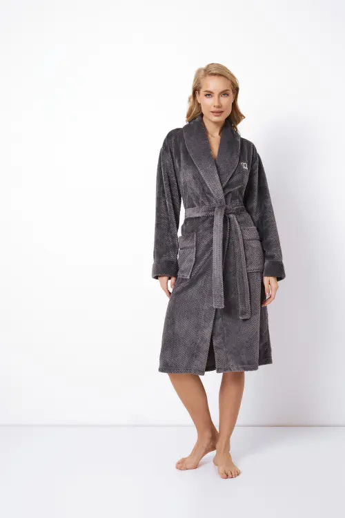Халат Keira bathrobe dark grey Aruelle
