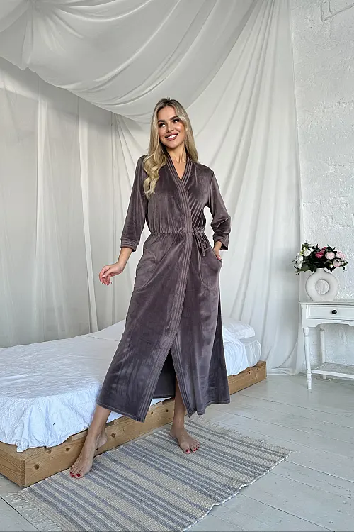 Халат велюр мокко ХВ1-17 Julia, Україна