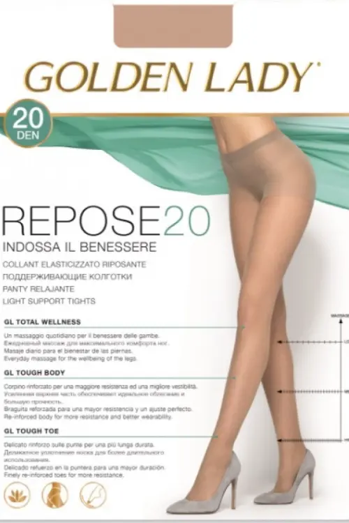 Колготки Repose 20 nero 36FUQ Golden Lady, Італія