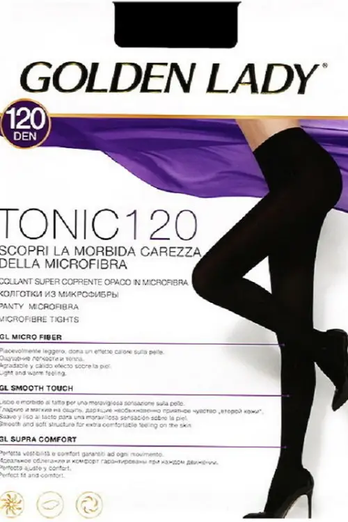 Колготки Tonic 120 marrone scuro 11OPPP Golden Lady Италия