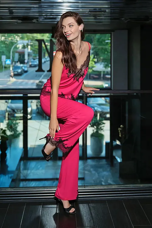 Піжама fuchsia/black 03331 Effetto