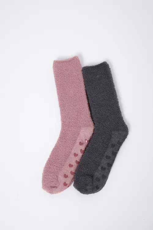 Шкарпетки жіночі Comfy socks 2-pack pink/grey Aruelle