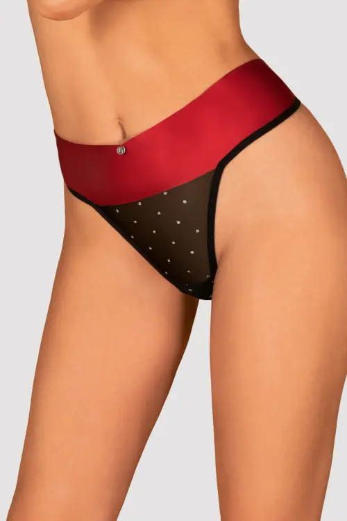 Труси black/red Tienesy thong Obsessive