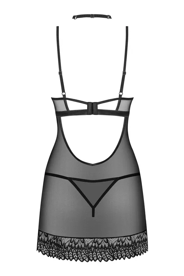 Сорочка black Donarella chemise Obsessive
