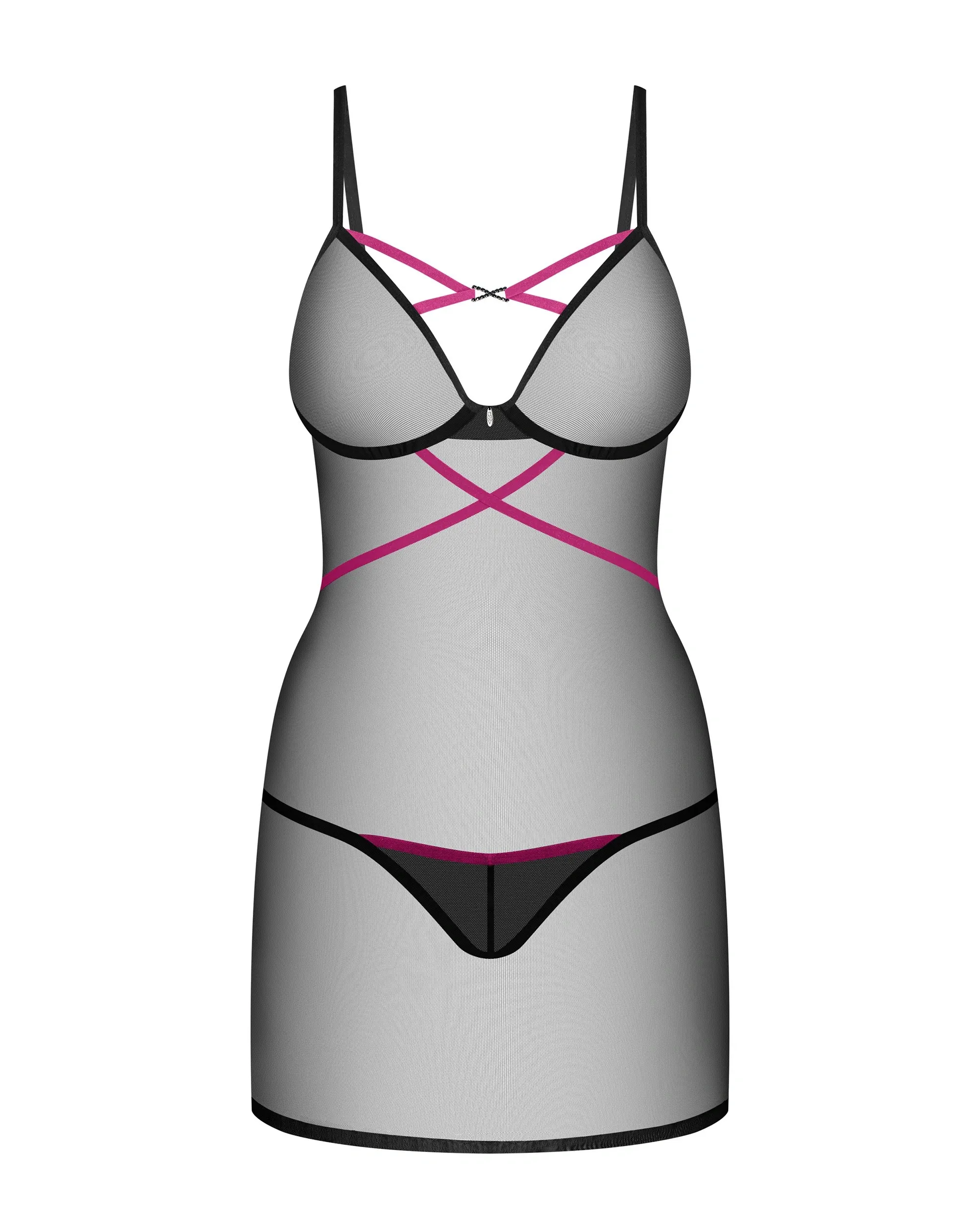 Сорочка black Novenes chemise Obsessive