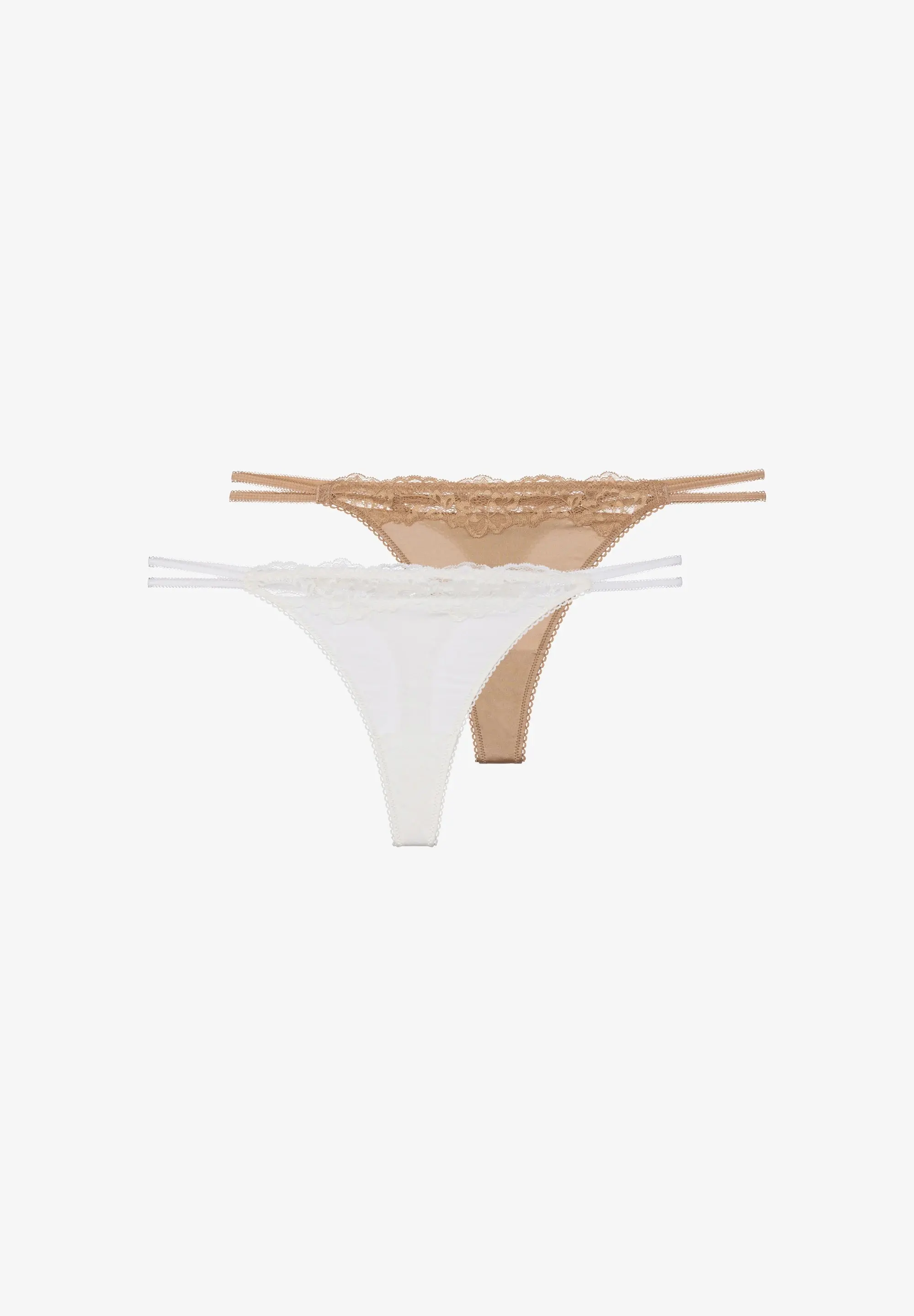 Труси Origins-shiny micro 2шт ivory/beige FXST0054MI127 Dorina