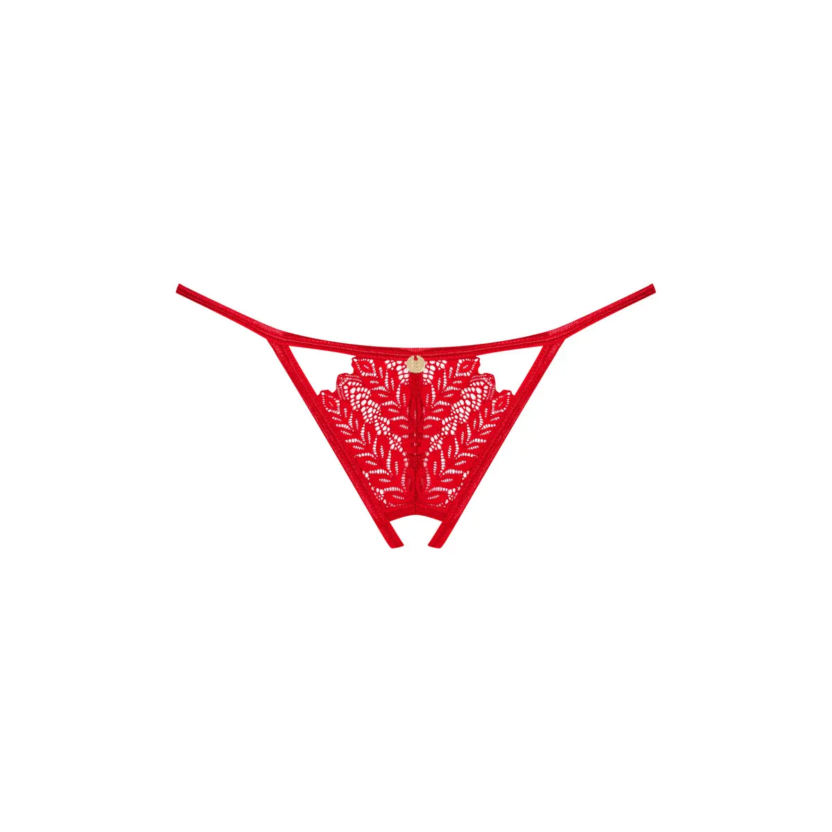 Труси red Ingridia crotchless thong Obsessive