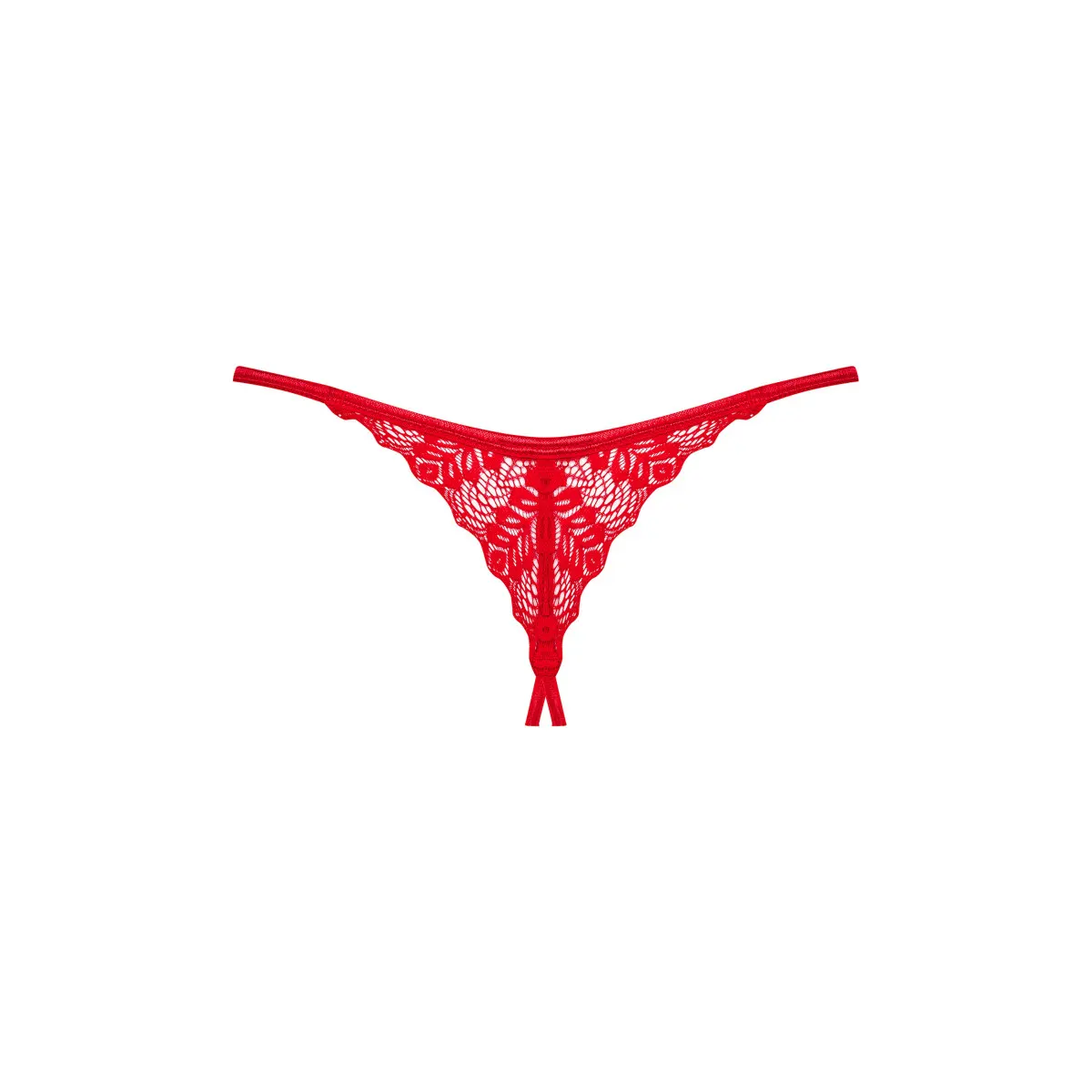 Труси red Ingridia crotchless thong Obsessive