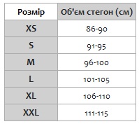 Aruelle 
 таблиця розмірів нижньої білизни